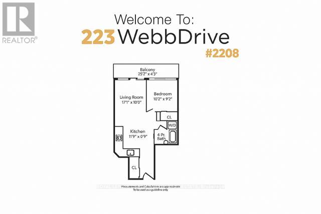 2208 - 223 Webb Drive, Mississauga, Ontario  L5B 0E8 - Photo 13 - W12910184