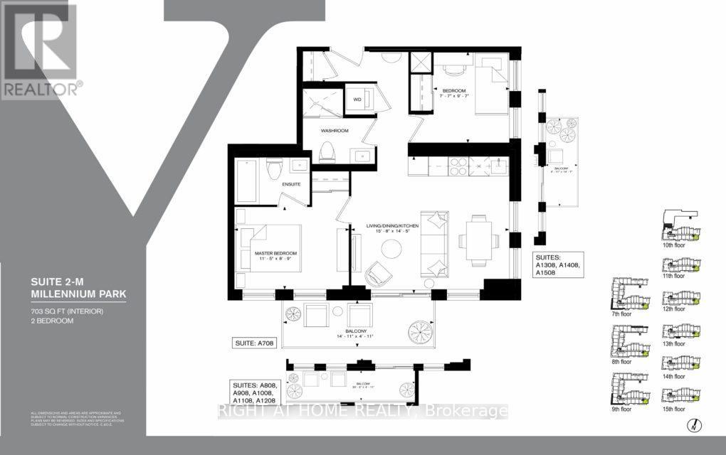 1508 - 10 Rouge Valley W, Markham, Ontario  L6G 0G9 - Photo 15 - N12912782