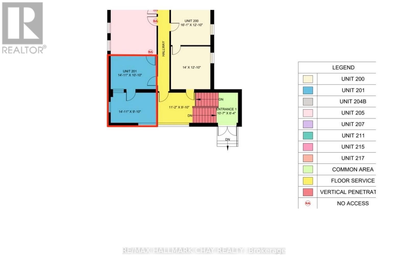 201 - 60 Collier Street, Barrie (City Centre), Ontario  L4M 1G8 - Photo 10 - S12914070