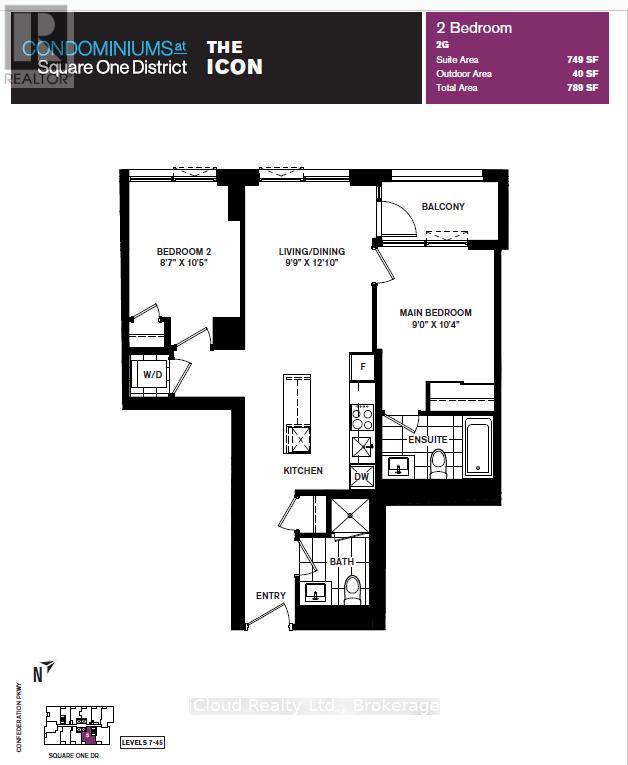 2605 - 395 Square One Drive, Mississauga, Ontario  L5B 0P6 - Photo 2 - W12921132