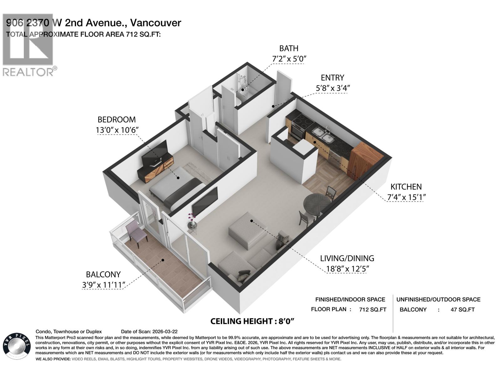 906 2370 W 2nd Avenue, Vancouver, British Columbia  V6K 1J2 - Photo 26 - R3102574
