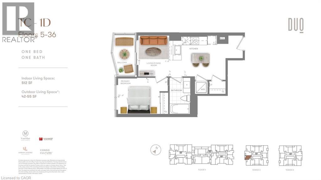 25 Wellington South Street S Unit# 1504, Kitchener, Ontario  N2G 0G5 - Photo 2 - 40814683