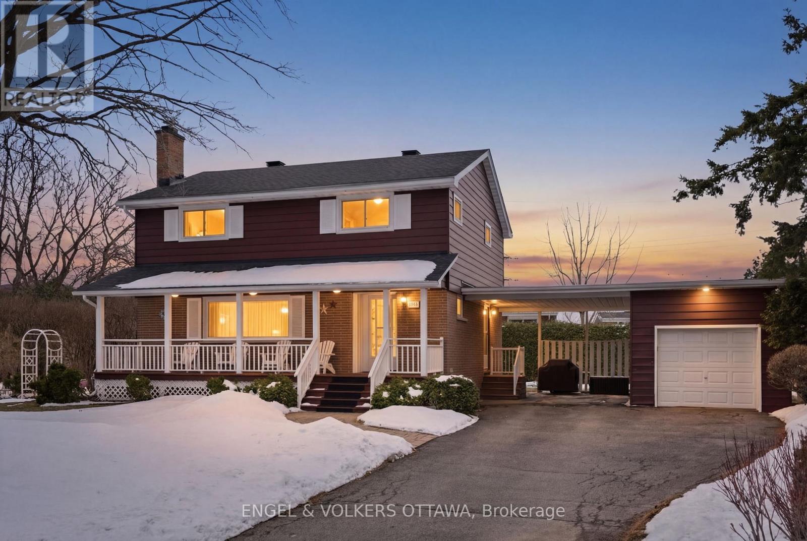 This extremely well-kept two-storey residence in Copeland Park has 2,275 sq. ft. of living space, boasts hardwood floors throughout, and features a bright sunroom addition. The welcoming living room features a large front-facing window and a traditional brick fireplace. The dining area, complete with a full wall of built-in cabinetry, connects to other rooms on the main-level, making it an ideal gathering space. The kitchen provides ample cabinets, generous counter space, and a breakfast nook for casual dining. At the rear, a sunroom filled with windows offers a light-filled space with direct access to the backyard and deck. Upstairs are four well-sized bedrooms with large windows, ample closet space, versatile layouts, and a full bathroom with a dual-sink vanity, a tub and shower combo, and durable finishes. The finished basement extends the living area with a spacious recreation room and two additional rooms suitable for guests, home offices, or hobbies. This level includes a 3-piece bathroom, laundry area, and abundant storage-perfect for growing families and seasonal decor! The massive backyard with mature hedging boasts an elevated deck accessible from the sunroom, creating a seamless indoor-outdoor flow for summer enjoyment. Situated in a great area, this home is surrounded by parks, schools, and recreational facilities, while being nestled in a quiet neighbourhood just minutes from Merivale Road, Carlingwood Shopping Centre, and the 417. This home's size and location make it ideal for growing families seeking space and convenience in the city! (id:48254)