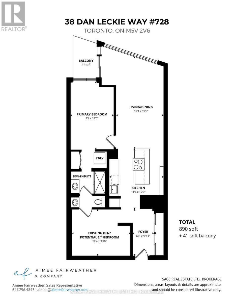 728 - 38 Dan Leckie Way, Toronto (Waterfront Communities), Ontario  M5V 2V6 - Photo 34 - C12926250