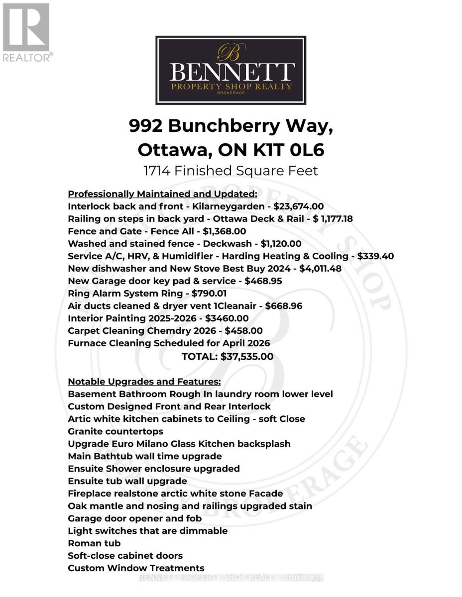 992 Bunchberry Way, Ottawa, Ontario  K1T 0L6 - Photo 26 - X12926298