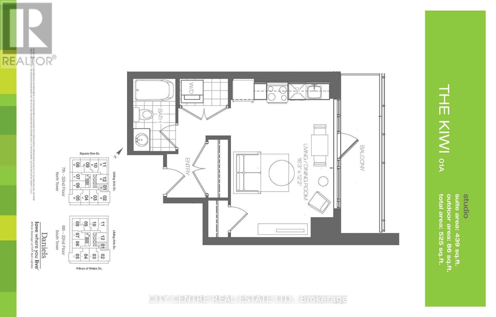 1801 - 365 Prince Of Wales Drive, Mississauga, Ontario  L5B 0G6 - Photo 2 - W12926410