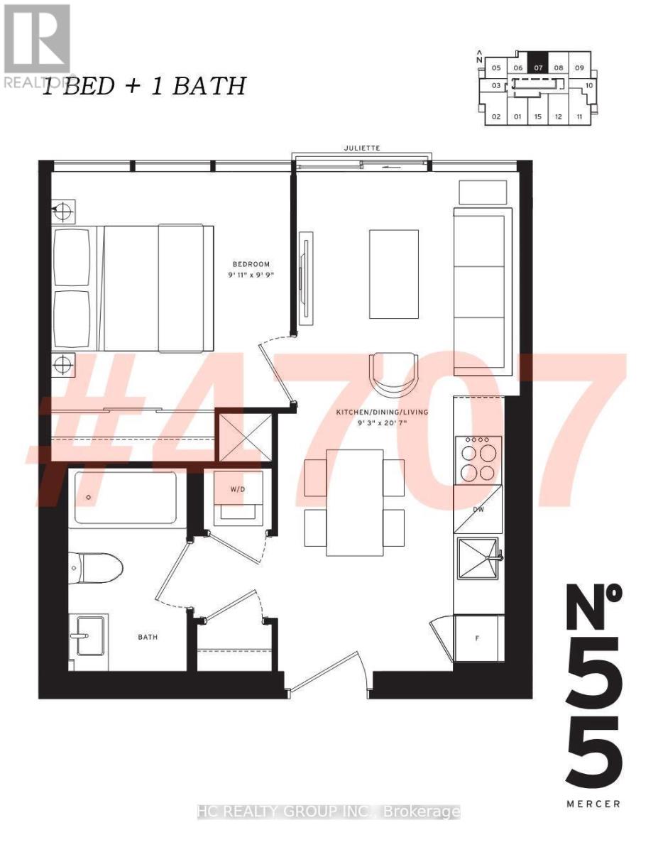 4707 - 55 Mercer Street, Toronto, Ontario  M5V 0W4 - Photo 3 - C12927252