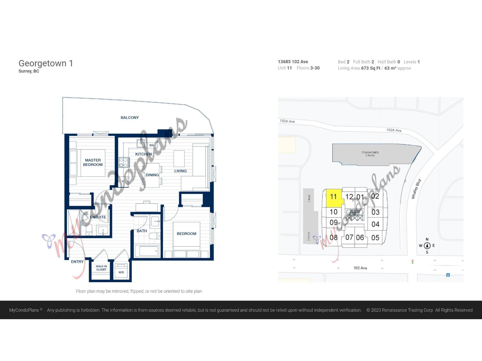 1511 13685 102 Avenue, Surrey, British Columbia  V3T 1N7 - Photo 33 - R3104348