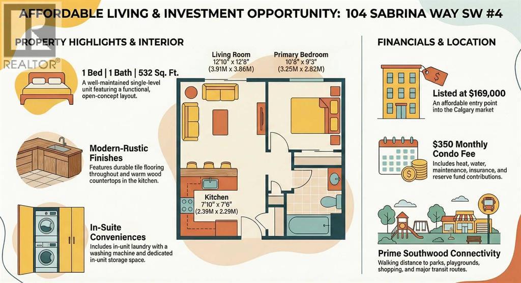 4, 104 Sabrina Way Sw, Calgary, Alberta  T2W 2N6 - Photo 2 - A2291728