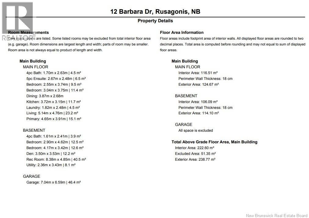 12 Barbara Drive, Rusagonis-Waasis, New Brunswick  E3B 5G7 - Photo 44 - NB135114