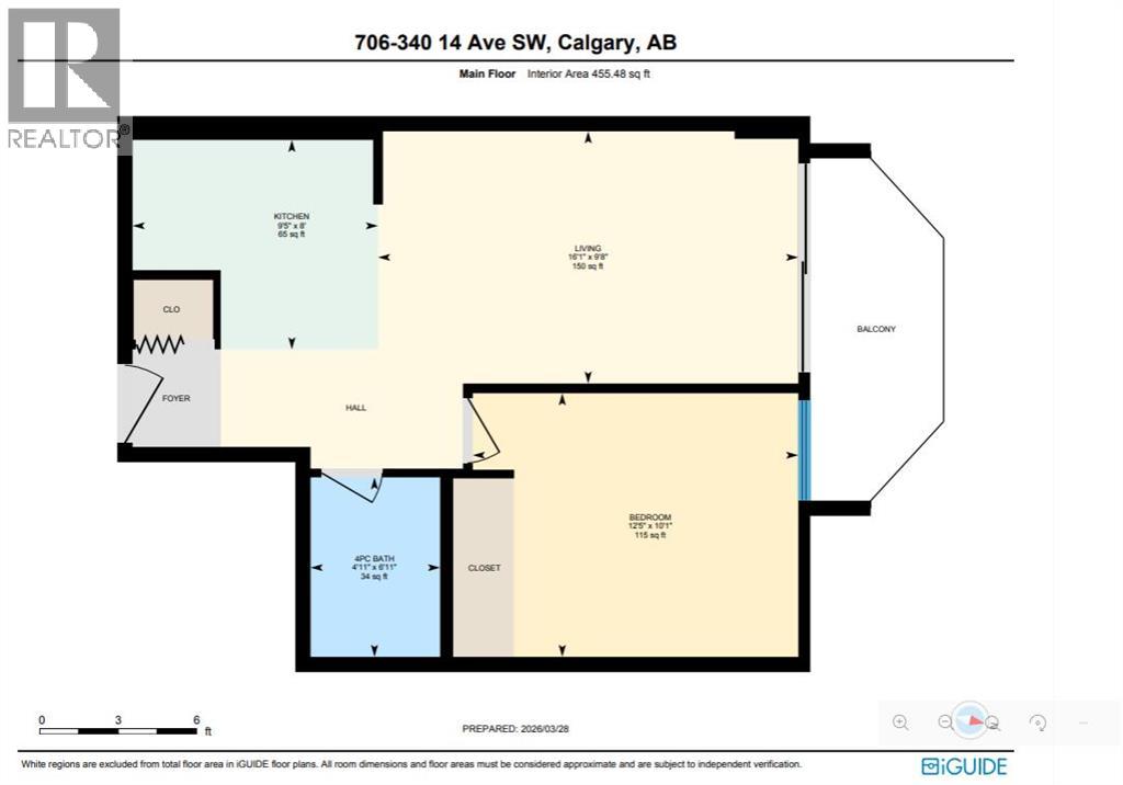 706, 340 14 Avenue SW, Calgary, Alberta  T3Z 1K4 - Photo 3 - A2296431