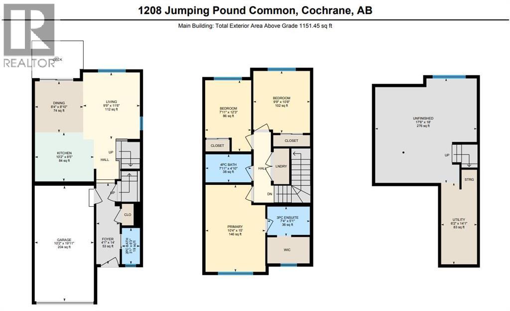 1208 Jumping Pound Common, Cochrane, Alberta  T4C 2L1 - Photo 45 - A2294424
