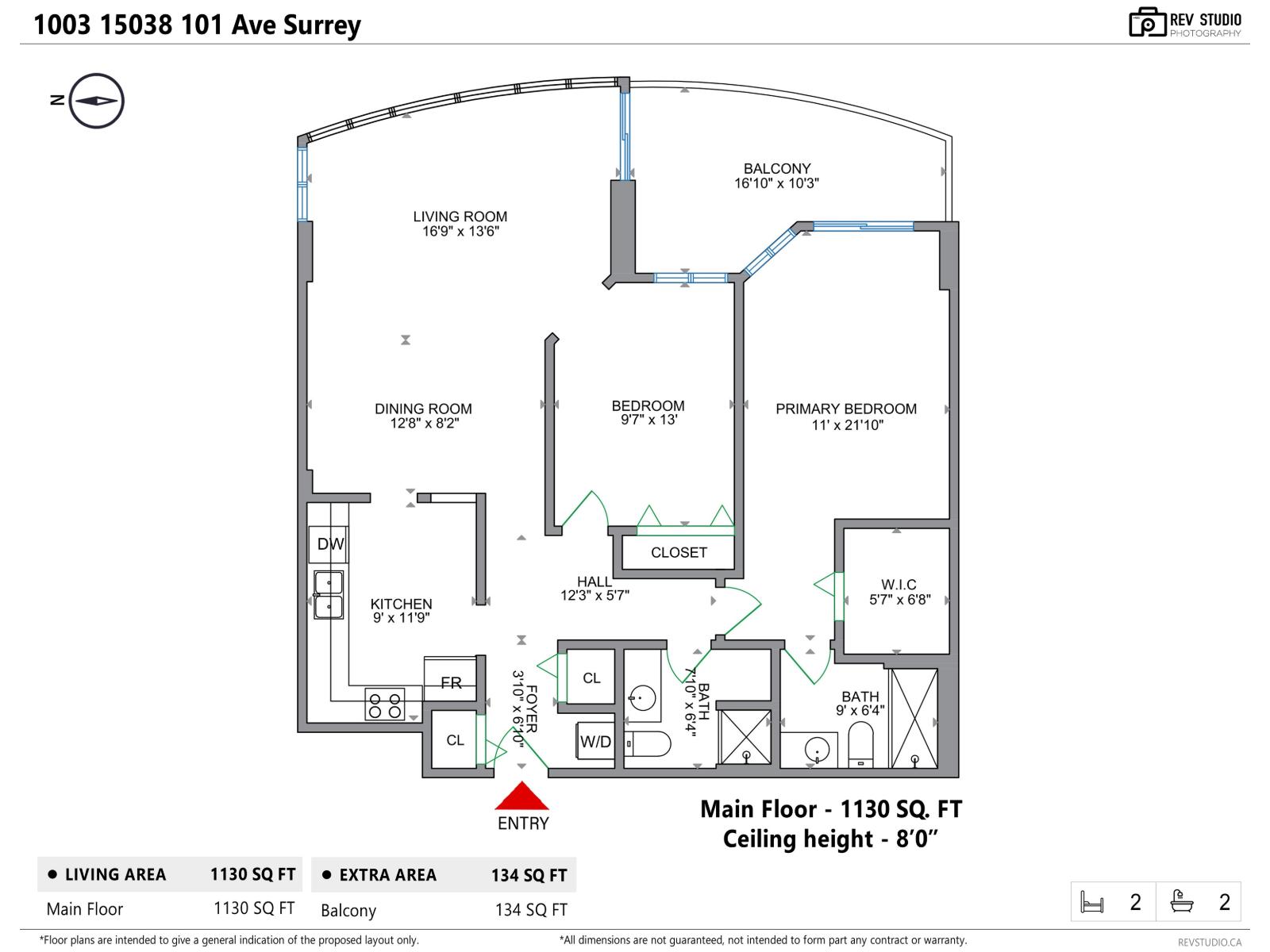 1003 15038 101 Avenue, Surrey, British Columbia  V3R 0N2 - Photo 2 - R3104964