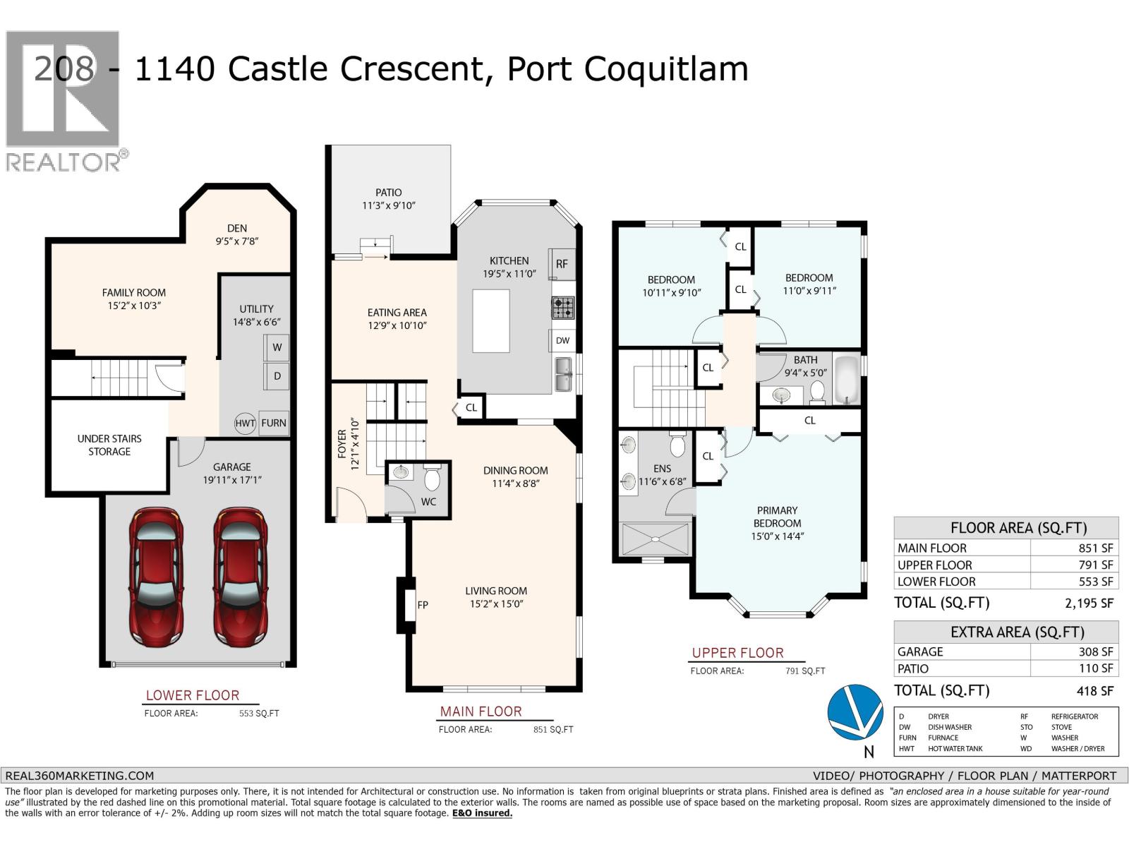 208 1140 Castle Crescent, Port Coquitlam, British Columbia  V3C 5R6 - Photo 37 - R3104927