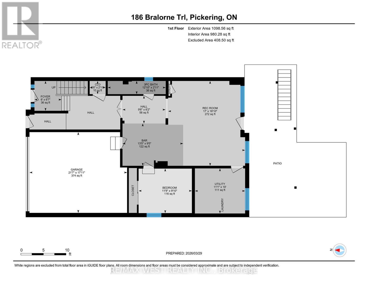 186 Bralorne Trail, Pickering, Ontario  L1V 0G1 - Photo 48 - E12941282