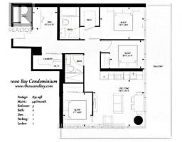 1308  MASTER BEDROOM - 57 ST JOSEPH STREET, Toronto, Ontario