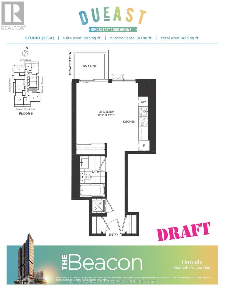 702 - 225 Sumach Street, Toronto, Ontario  M5A 0P8 - Photo 4 - C12948342