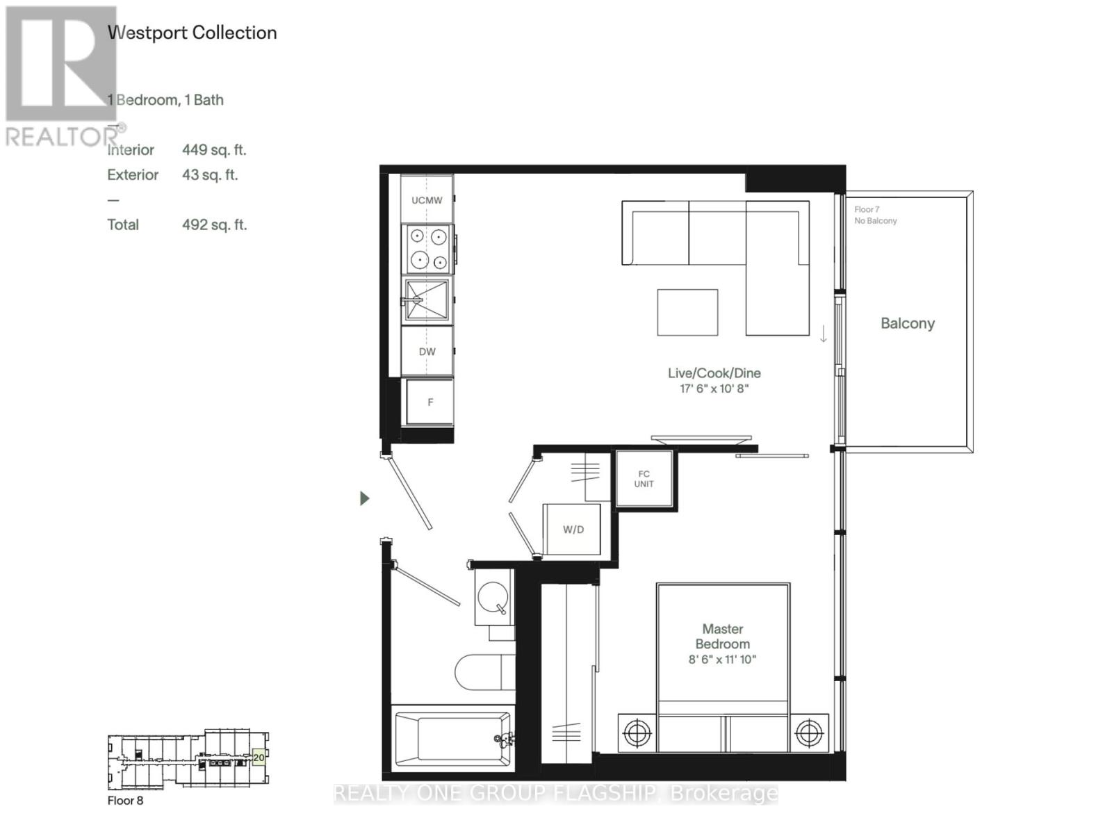 820 - 28 Ann Street, Mississauga, Ontario  L5G 3G1 - Photo 8 - W12942130