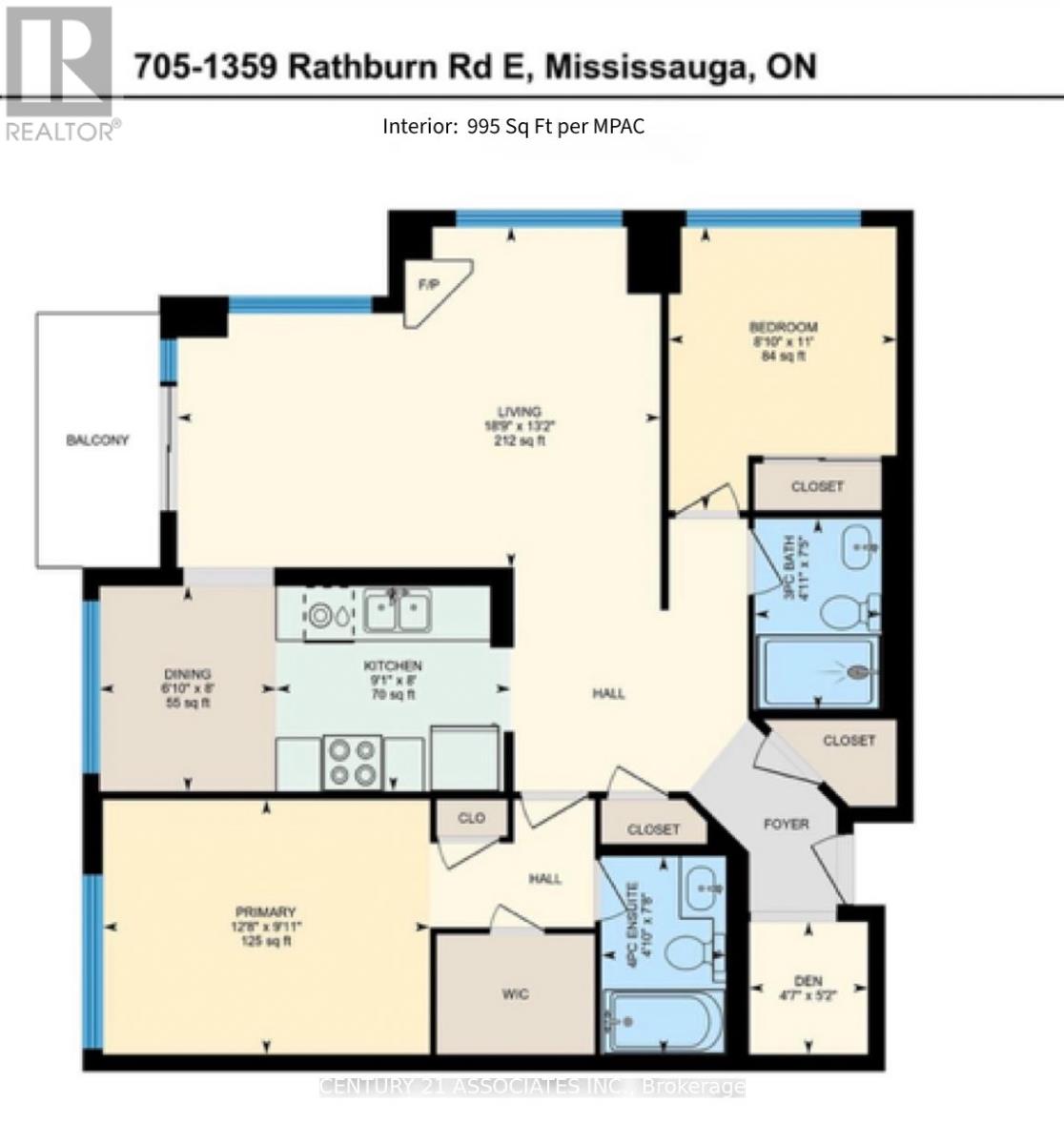 705 - 1359 Rathburn Road E, Mississauga, Ontario  L4W 5P7 - Photo 33 - W12955760