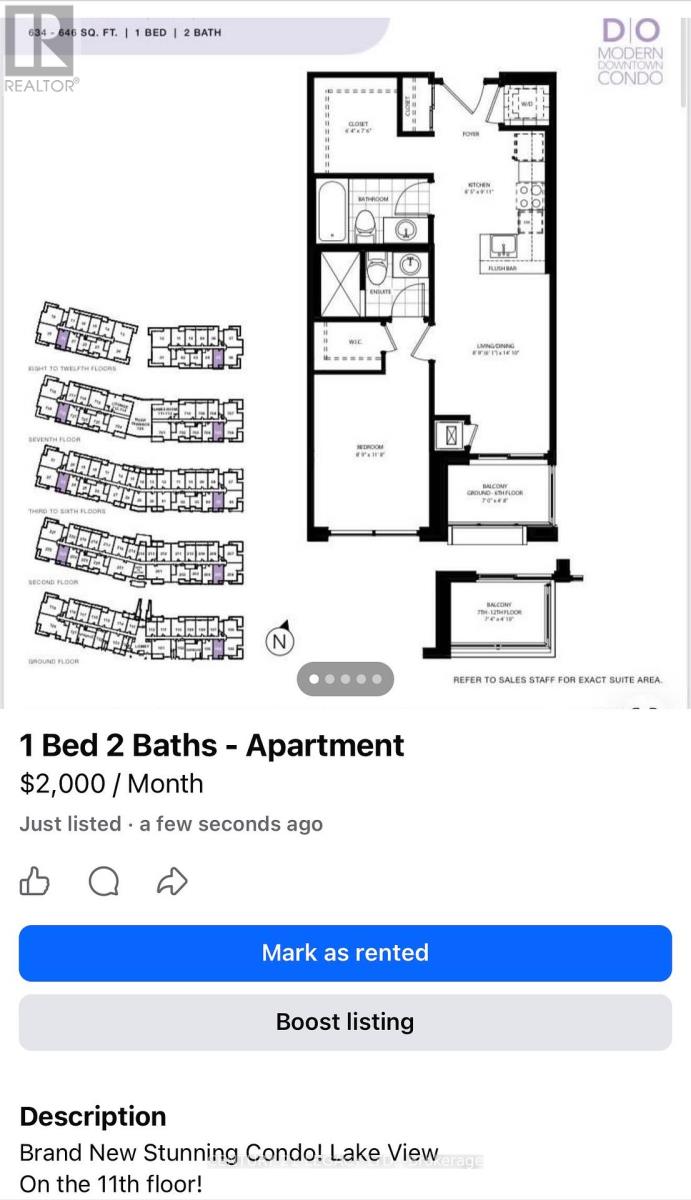 1105 - 51 Clarington Avenue, Clarington, Ontario  L1C 0A1 - Photo 24 - E12957418