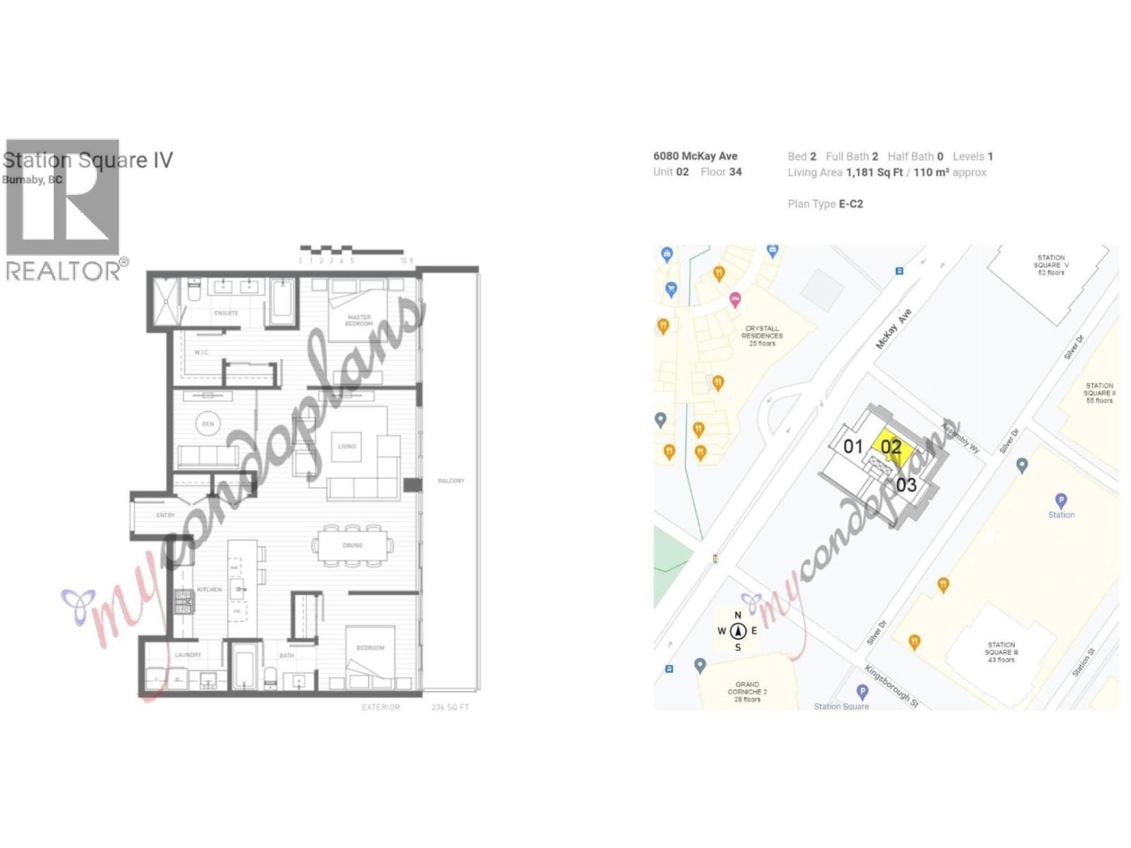 3402 6080 Mckay Avenue, Burnaby, British Columbia V5H 0J4 - Photo 2 - R3104905