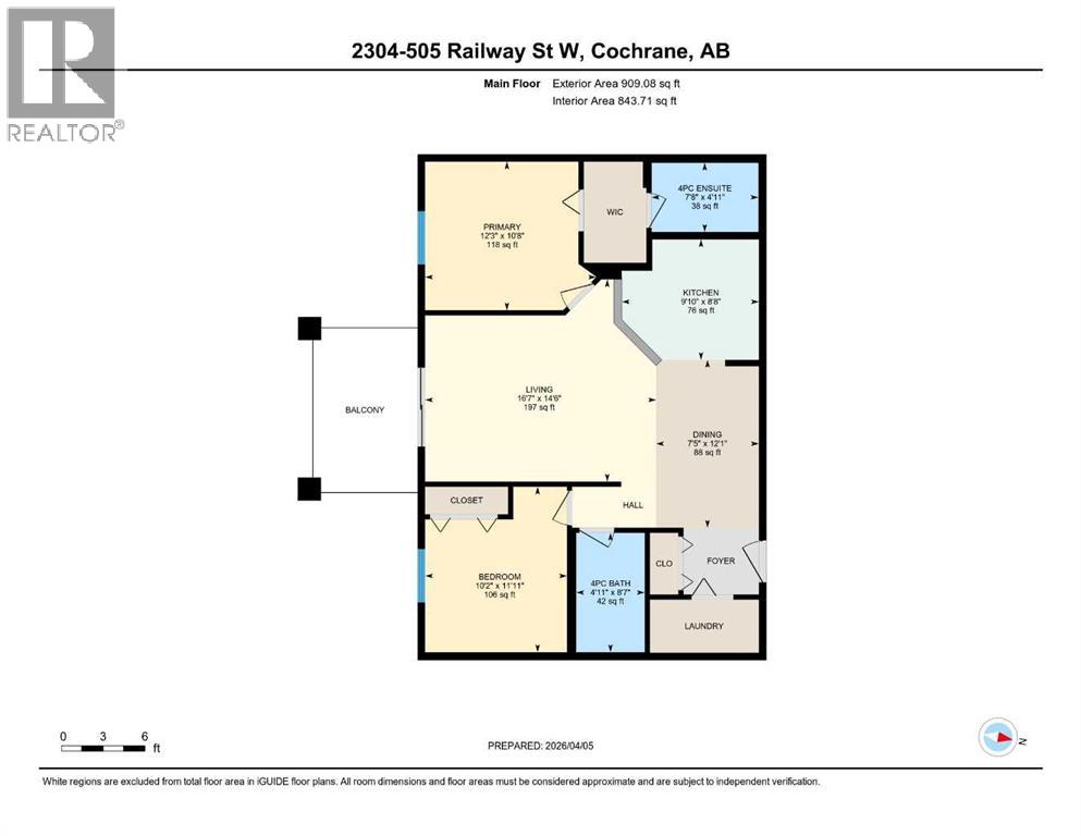 2304, 505 Railway Street W, Cochrane, Alberta T4C 2K9 - Photo 20 - A2297369
