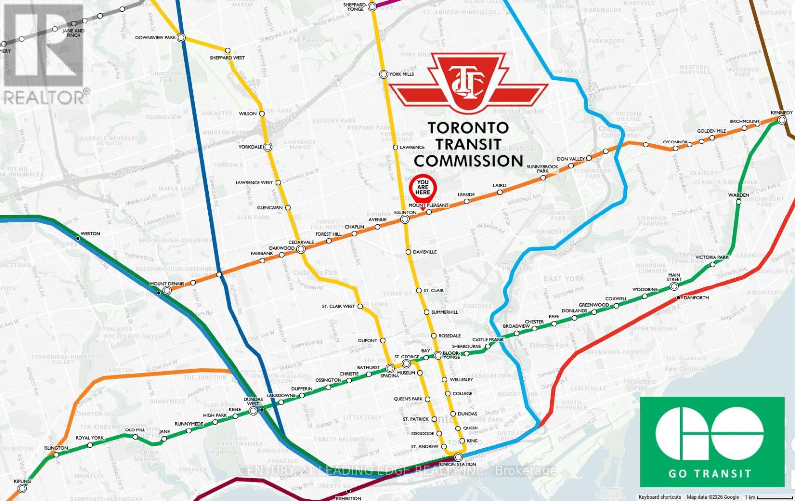 1012 - 212 Eglinton Avenue E, Toronto (Mount Pleasant West), Ontario  M4P 0A3 - Photo 2 - C12903620