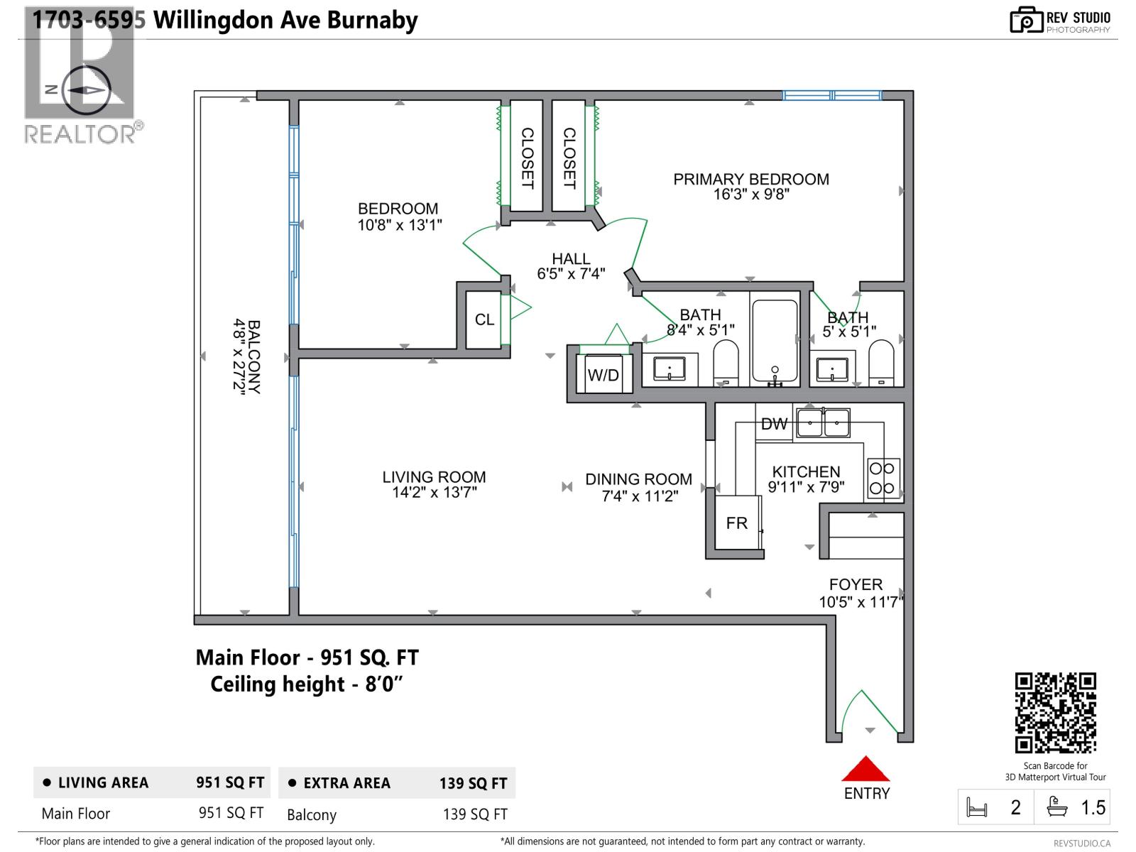 1703 6595 Willingdon Avenue, Burnaby, British Columbia  V5H 4E5 - Photo 33 - R3105605