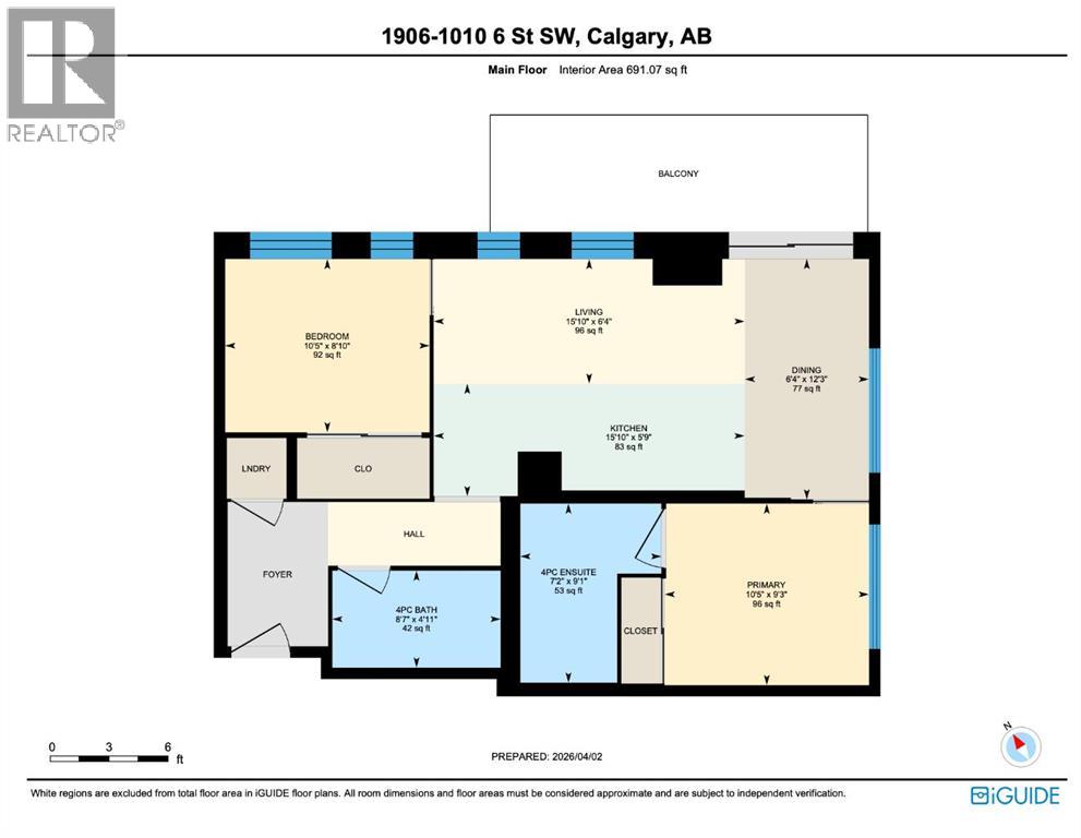 1906, 1010 6 Street SW, Calgary, Alberta  T2R 1B4 - Photo 23 - A2254185