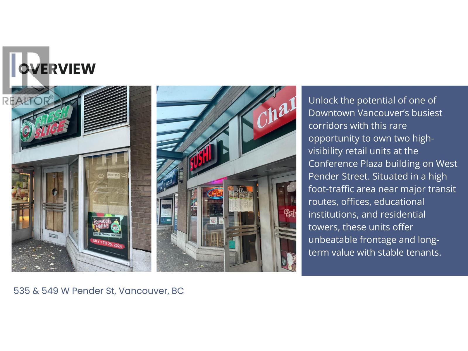 Listing Picture 2 of 4 : 535-549 W PENDER STREET, Vancouver / 溫哥華 - 魯藝地產 Yvonne Lu Group - MLS Medallion Club Member