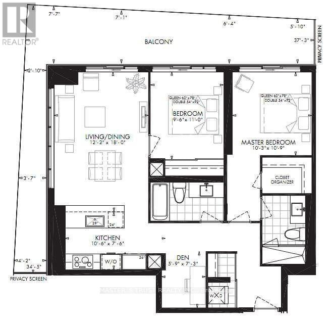 3603 - 56 Annie Craig Drive, Toronto, Ontario  M8V 0C5 - Photo 2 - W12973758