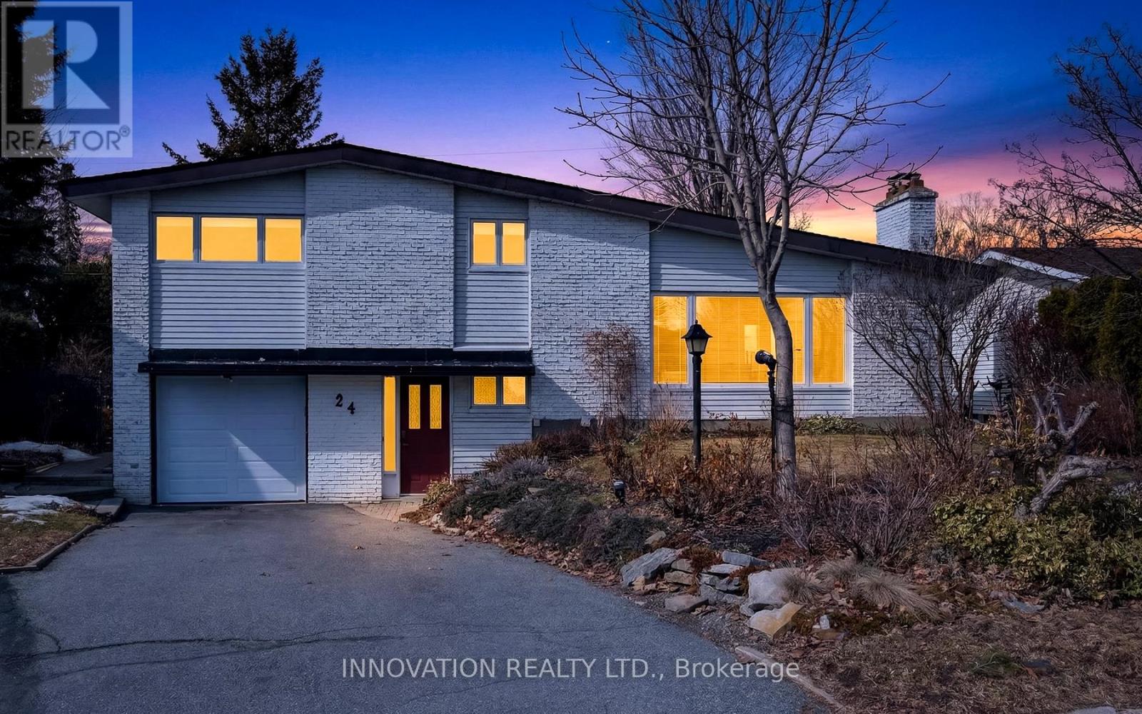 Welcome to 24 Harlowe Crescent, an immaculate and meticulously maintained & updated gem nestled on a quiet, family-friendly street in the heart of Crystal Beach. This stunning 4-bedroom home is flooded with natural light, highlighting the hardwood floors that flow throughout the main living spaces. Designed for both comfort and functionality, the interior features two full bathrooms and a fully finished basement, providing the perfect footprint for a media area, extra office space, gym, or additional play space. The exterior is a true showstopper: situated on a rare and expansive pie-shaped lot that feels like a private resort. Spend your summers lounging by the sparkling in-ground pool or hosting dinners in the beautiful screened-in porch, offering a bug-free sanctuary to enjoy the outdoors. Location is unparalleled for professionals and outdoor enthusiasts alike; you are minutes away from the Ottawa DND Carling Campus and the Kanata North Hi-Tech hub. With a single-car garage, proximity to top-rated schools, scenic nature trails, and local amenities, this home offers the ultimate lifestyle of convenience and luxury. 2026: garage door & garage door opener, hot water tank, 2023: furnace and all pool piping, 2017: roof with GAF weather-stopper system, pool liner, 2014: sunroom addition. Experience the best of Ottawa living in a home that shows true pride of ownership-move in and start making memories today! 24 hours irrevocable on all offers. (id:48254)