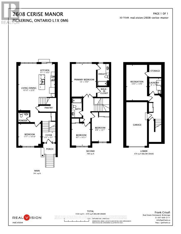 2608 Cerise Manor, Pickering, Ontario  L1X 0G8 - Photo 34 - E12841252