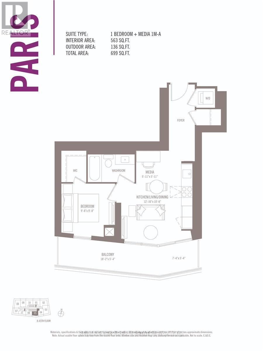 5005 - 2221 Yonge Street, Toronto, Ontario  M4S 2B4 - Photo 9 - C12977136