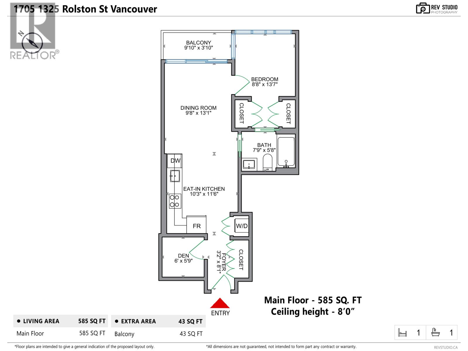 1705 1325 Rolston Street, Vancouver, British Columbia  V6B 0M2 - Photo 35 - R3109605