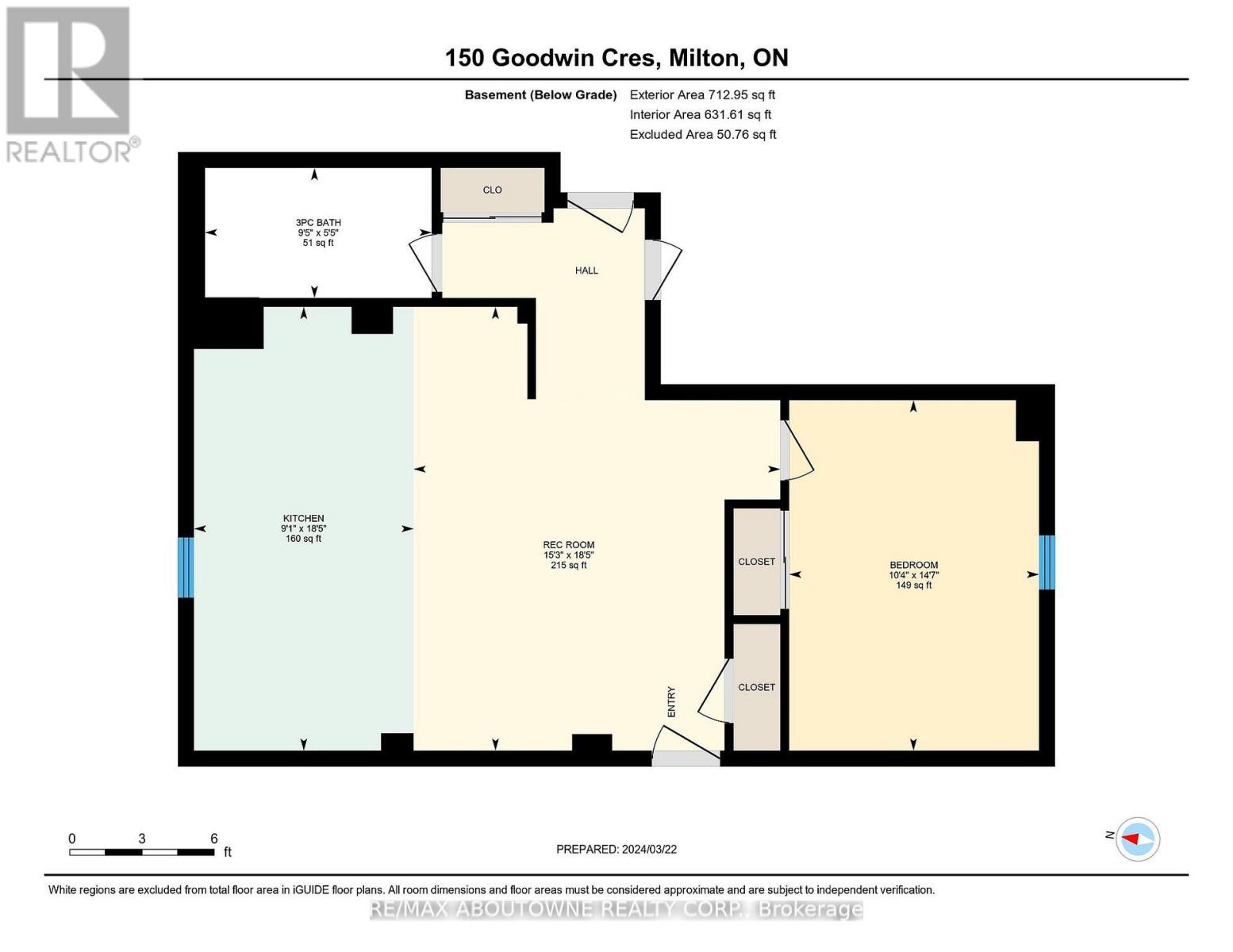 Bsmnt - 150 Goodwin Crescent, Milton, Ontario  L9E 1H7 - Photo 14 - W12983296