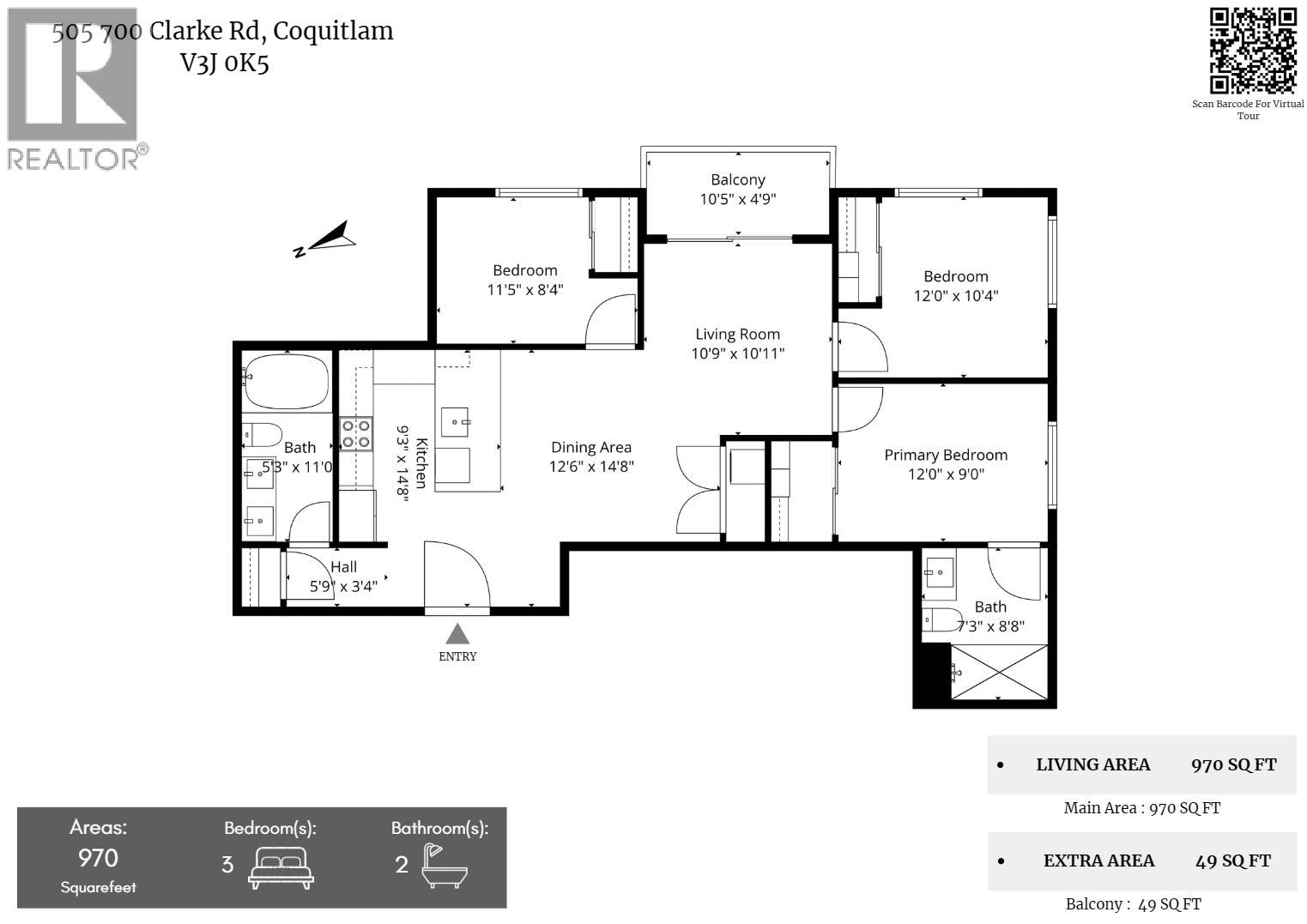 505 700 Clarke Road, Coquitlam, British Columbia  V3J 0K5 - Photo 26 - R3108891