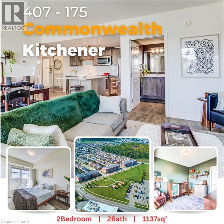 175 COMMONWEALTH Street Unit# 407, Kitchener, Ontario