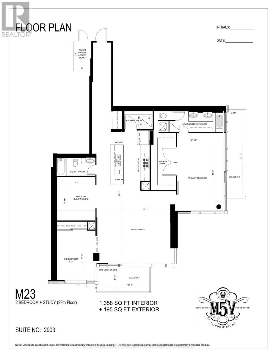 2903 - 375 King Street W, Toronto, Ontario  M5V 1K5 - Photo 36 - C12989632