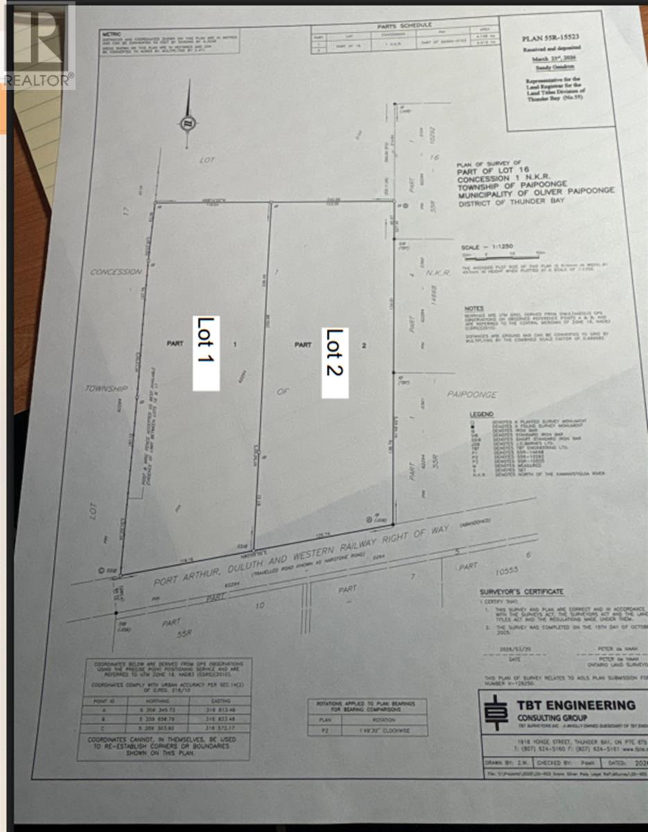 Lot 1 Hartsone Drive, Thunder Bay, Ontario
