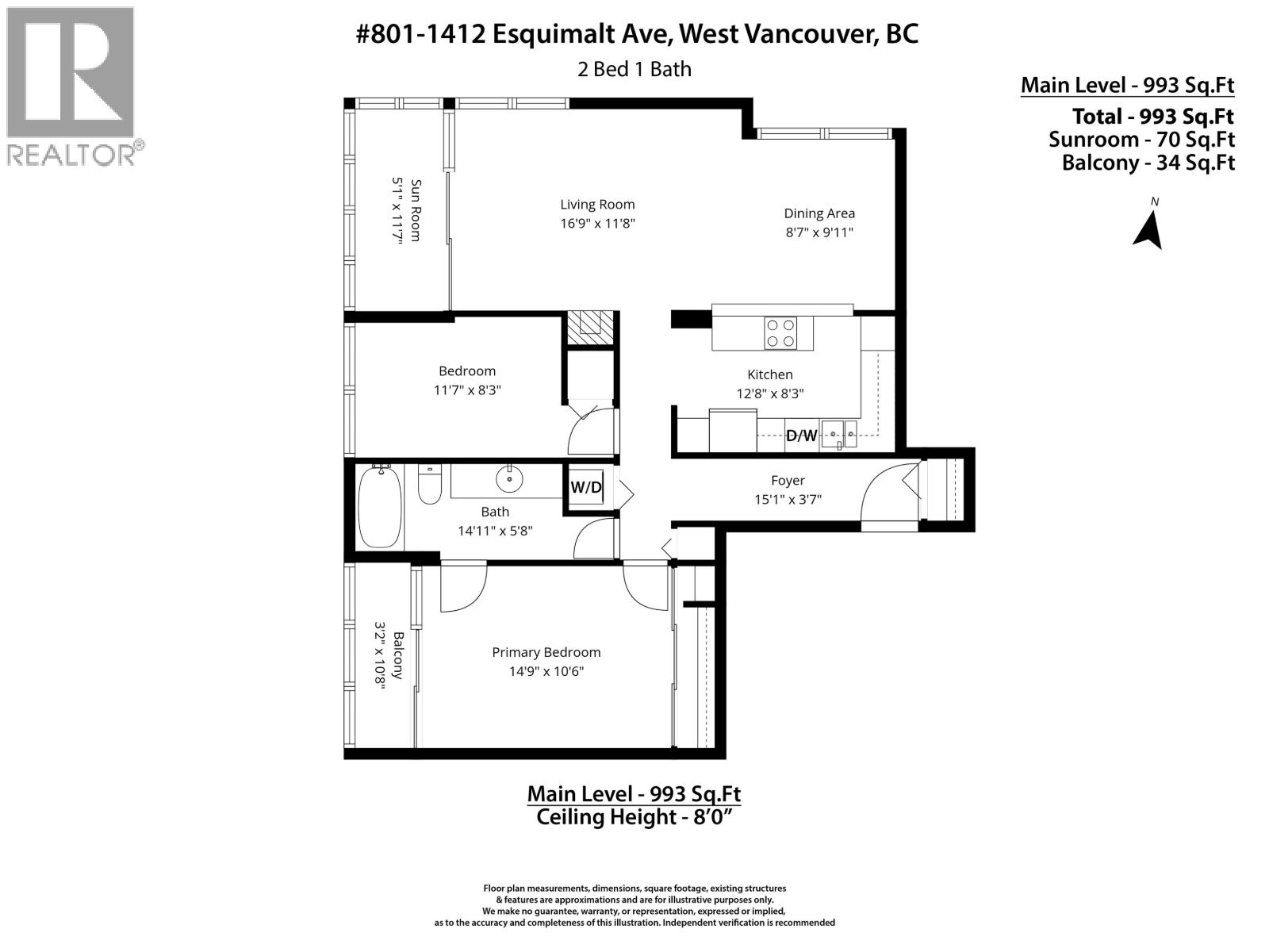 801 1412 Esquimalt Avenue, West Vancouver, British Columbia  V7T 1K7 - Photo 40 - R3111079