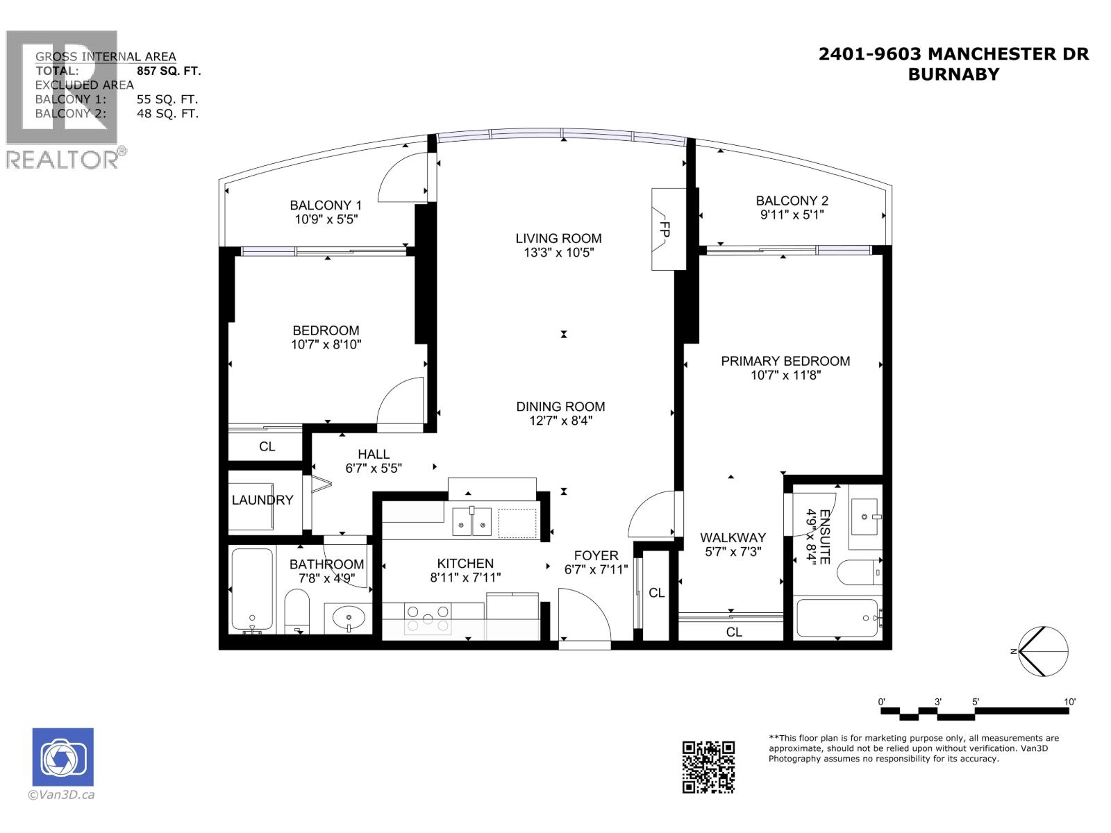 2401 9603 Manchester Drive, Burnaby, British Columbia  V3N 4Y7 - Photo 32 - R3110284