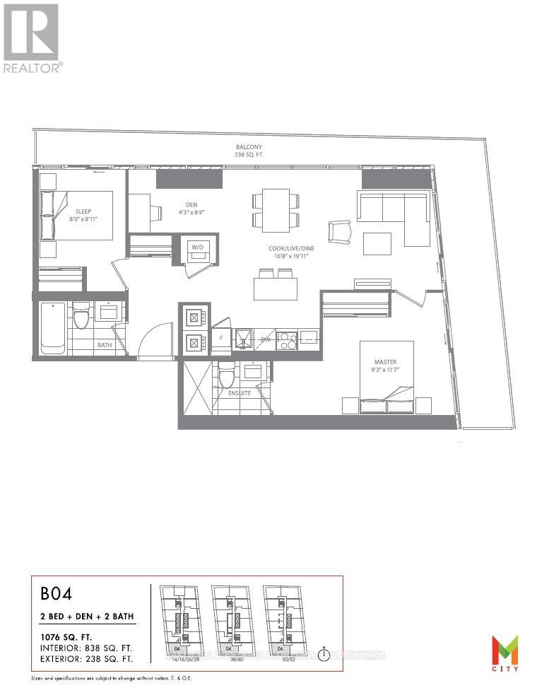 3804 - 3900 Confederation Parkway, Mississauga, Ontario  L5B 0M3 - Photo 2 - W12998444