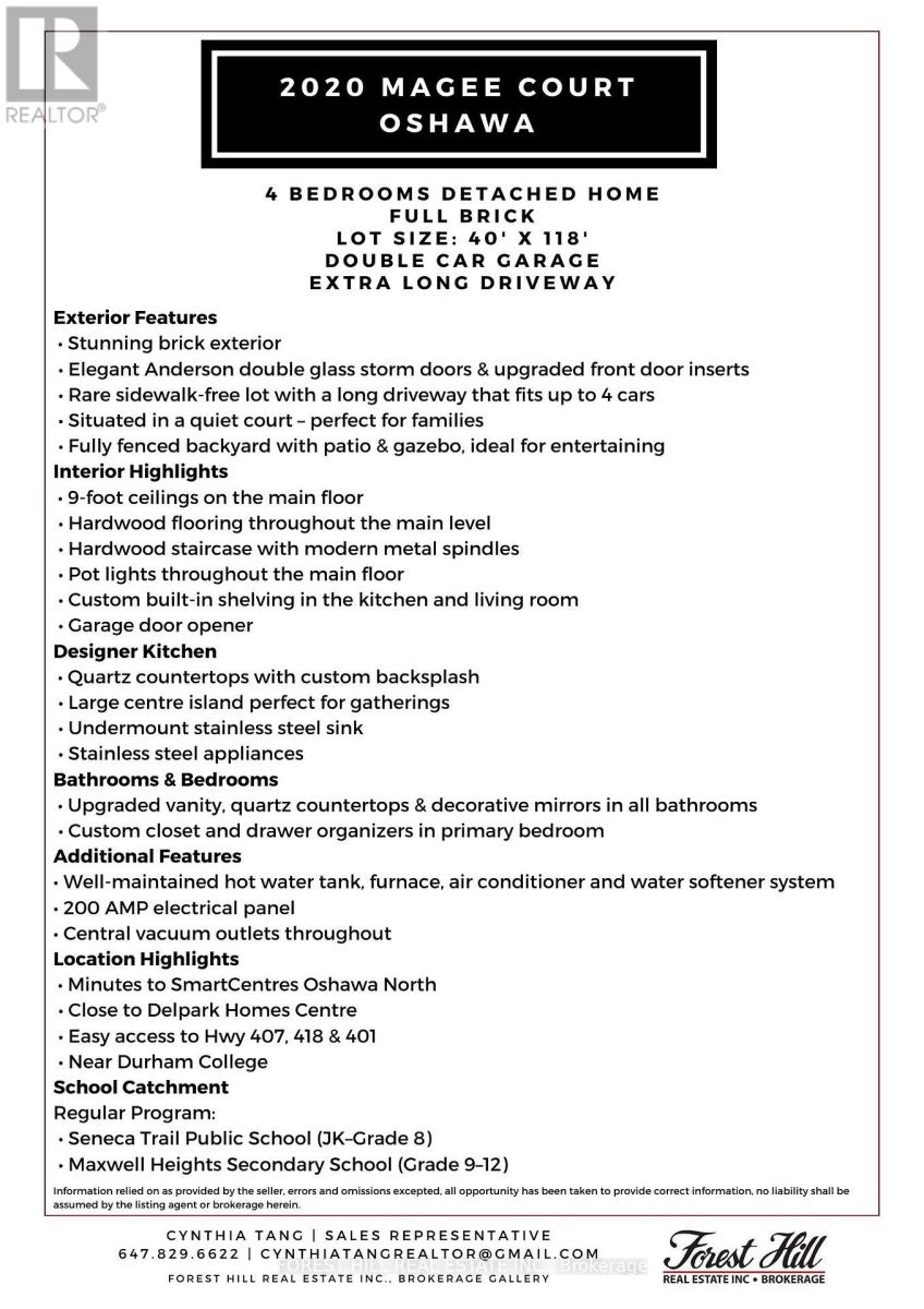 2020 Magee Court, Oshawa, Ontario  L1K 0W7 - Photo 28 - E12999276