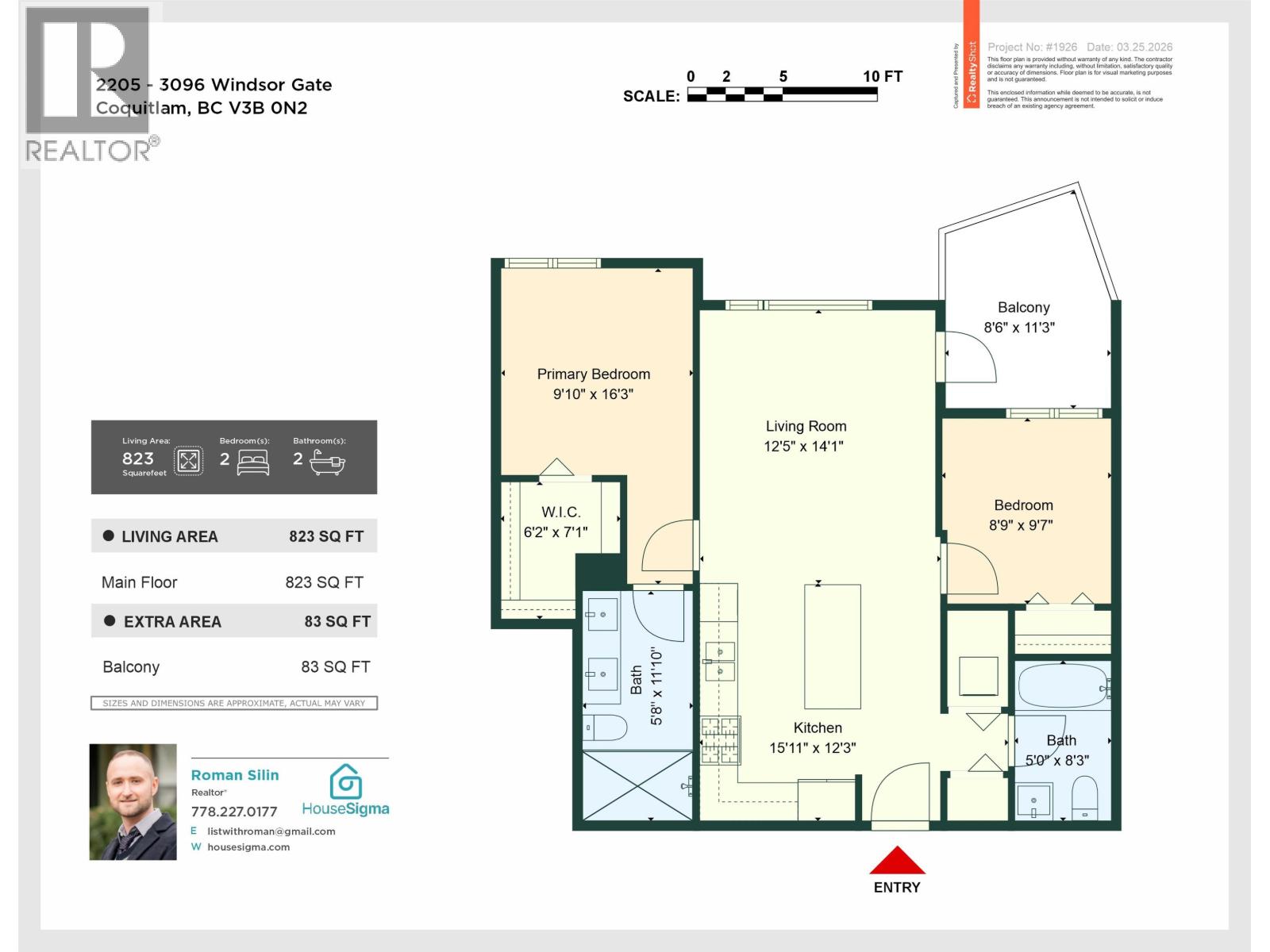 2205 3096 Windsor Gate, Coquitlam, British Columbia  V3B 0P4 - Photo 23 - R3111233