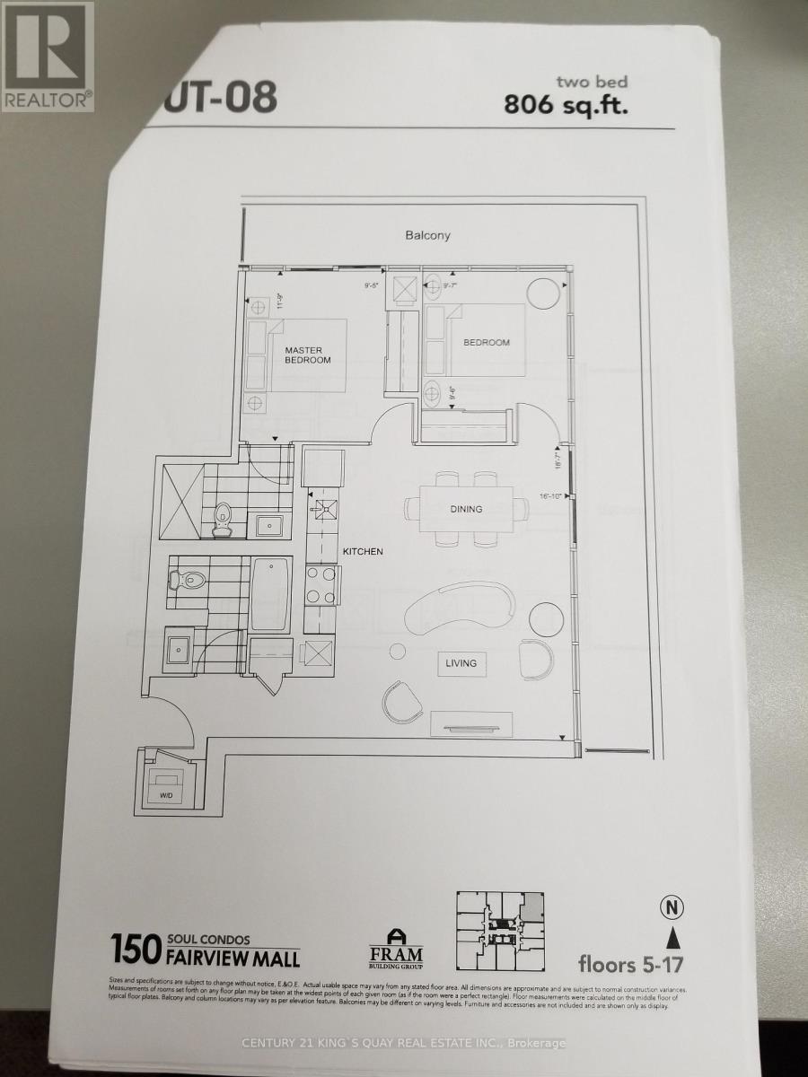 1708 - 150 Fairview Mall Drive, Toronto, Ontario  M2J 4T1 - Photo 11 - C13000898