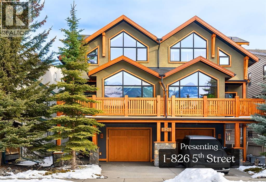 1, 826 5th Street, Canmore, Alberta  T1W 2G4 - Photo 1 - A2298625