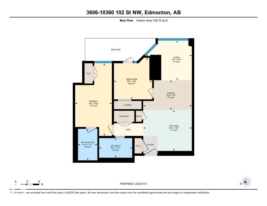 #3606 10360 102 St Nw, Edmonton, Alberta  T5J 0K6 - Photo 21 - E4482505