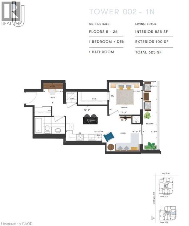 15 Wellington Street S Unit# 1904, Kitchener, Ontario  N2G 0E4 - Photo 5 - 40820767