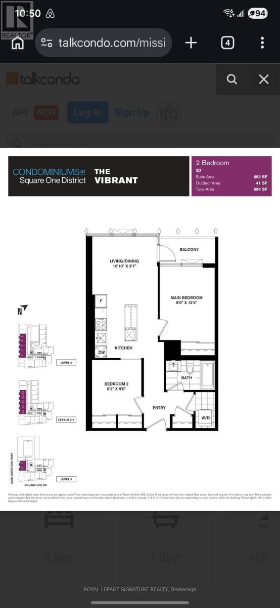 213 - 395 Square One Drive, Mississauga, Ontario  L5B 0P6 - Photo 24 - W13006412